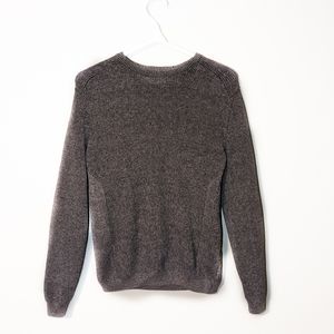 LE CHÂTEAU BROWN COTTON MENS CREW NECK SWEATER